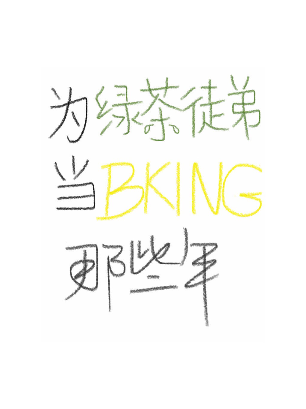 为绿茶徒弟当bking那些年晋江